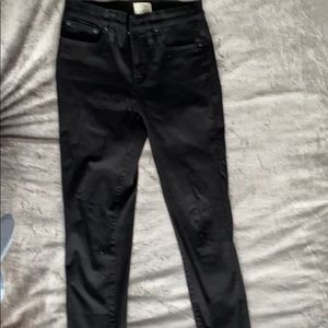 JCrew black 9 inch high rise toothpick